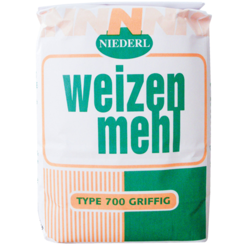 Niederl Weizenmehl griffig T700 1 kg ideal für Strudel Knödel und Teigwaren